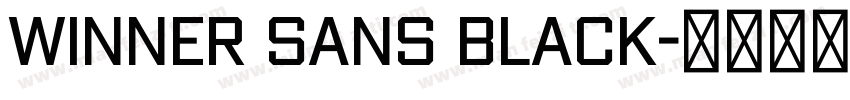 Winner Sans Black字体转换